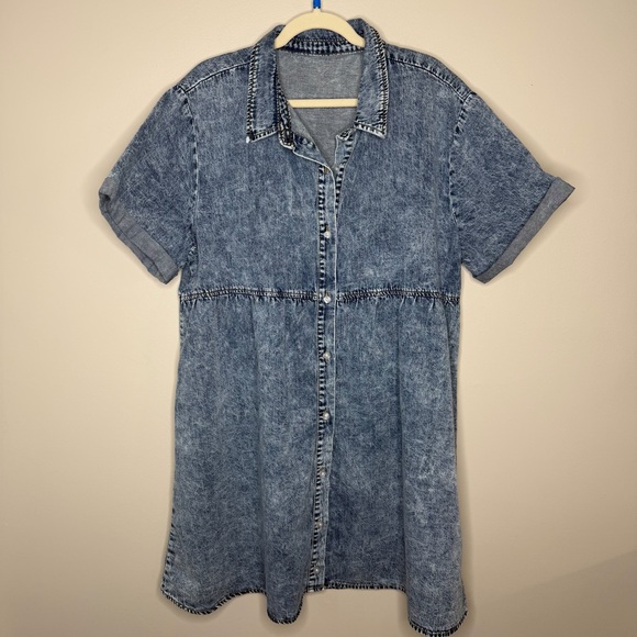 Denim Dress 2XL Blue Jean Dress - Picture 1 of 12